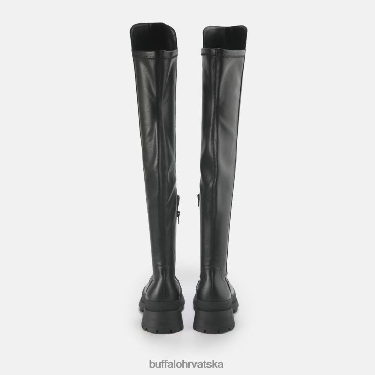 crno Buffalo sofia boot flat vegan |čizme TDD6T805